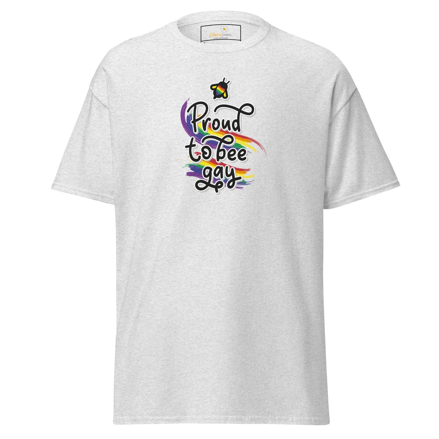 Unisex classic t-shirt - LGBTQ PROUD BEE GAY - REGULAR - Ash / S