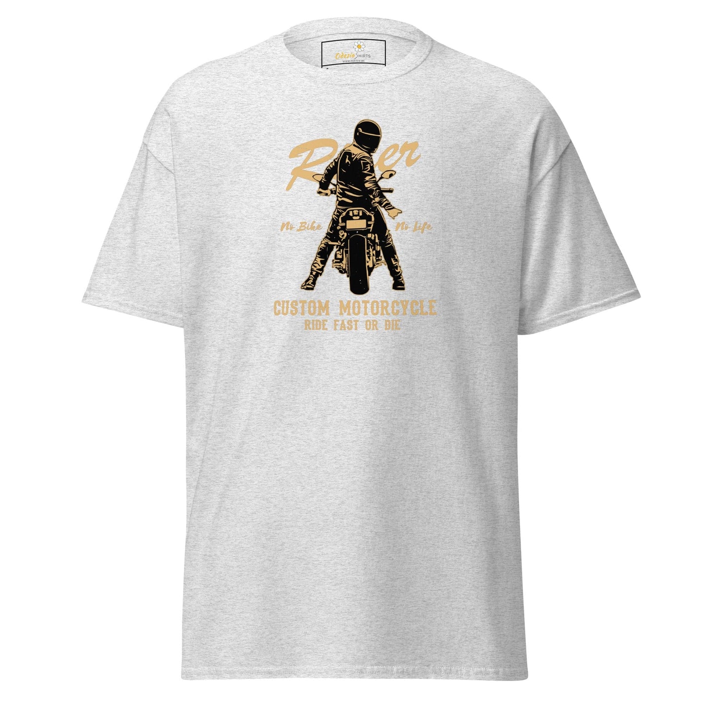 Unisex classic t-shirt - SPORT RIDER MOTORCYCLE - REGULAR - Ash / S