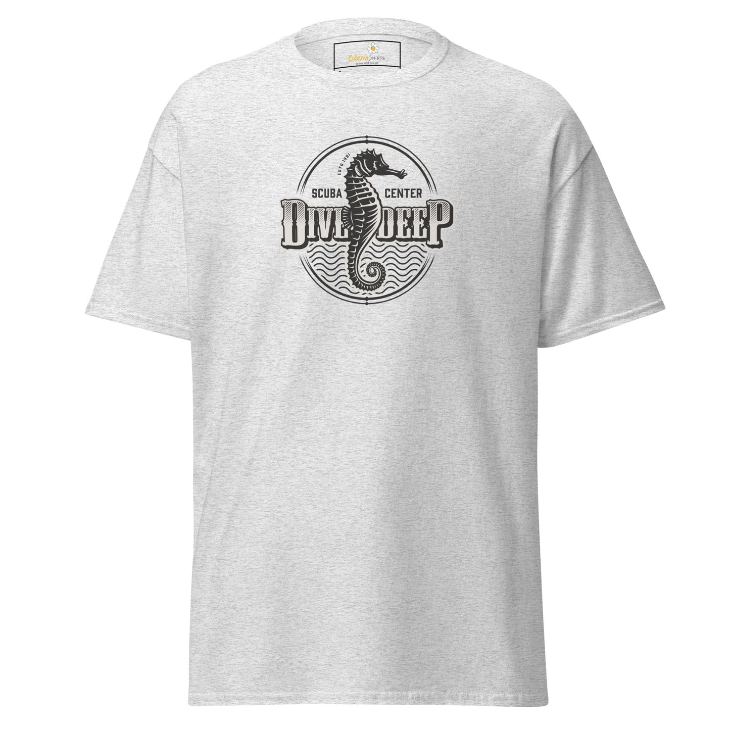 Unisex classic t-shirt - SEALIFE SEA HORSE DIVE DEEP - REGULAR - Ash / S