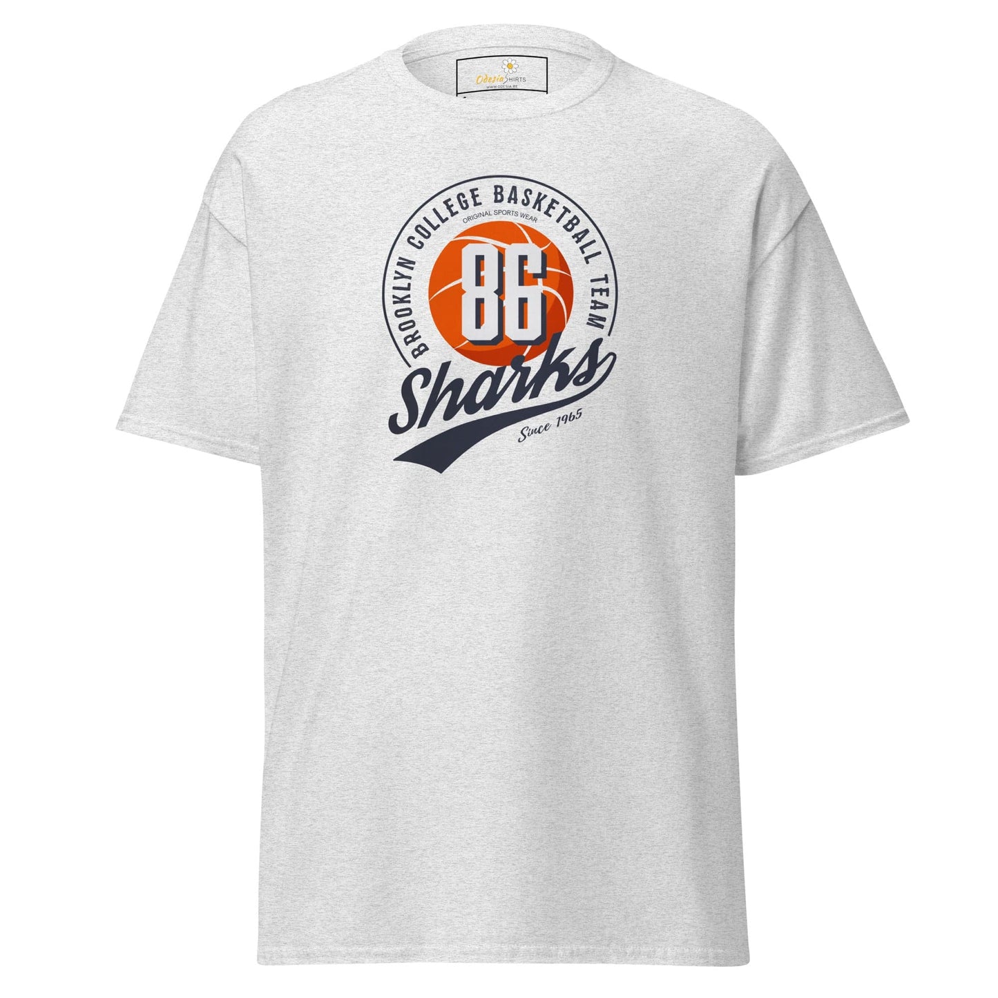 Unisex classic t-shirt - SPORT 86 SHARKS - REGULAR - Ash / S