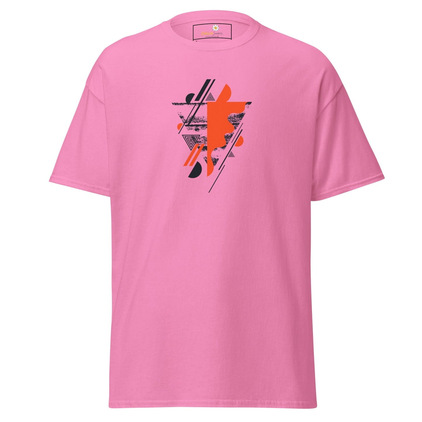 Unisex classic t-shirt - ABSTRACT SHAPES AND COLORS - REGULAR - Azalea / S
