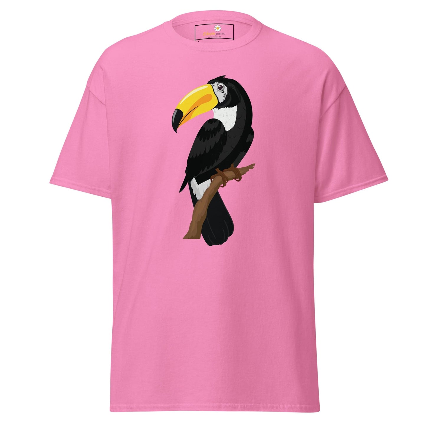Unisex classic t-shirt - WILD LIFE TOUCAN BIRD - REGULAR - Azalea / S