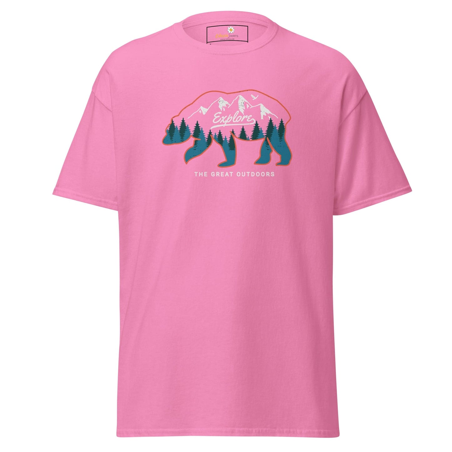 Unisex classic t-shirt ADVENTURE GREAT OUTDOORS - REGULAR - Azalea / S