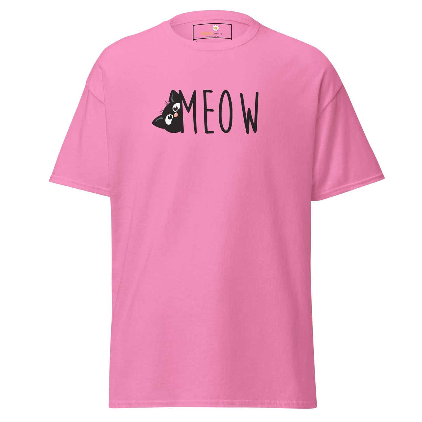 Unisex classic t-shirt - ANIMALS CAT MEOW - REGULAR - Azalea / S
