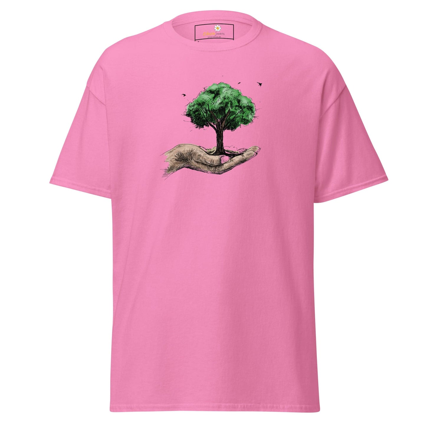 Unisex classic t-shirt - FANTASY TREE IN HAND - REGULAR - Azalea / S