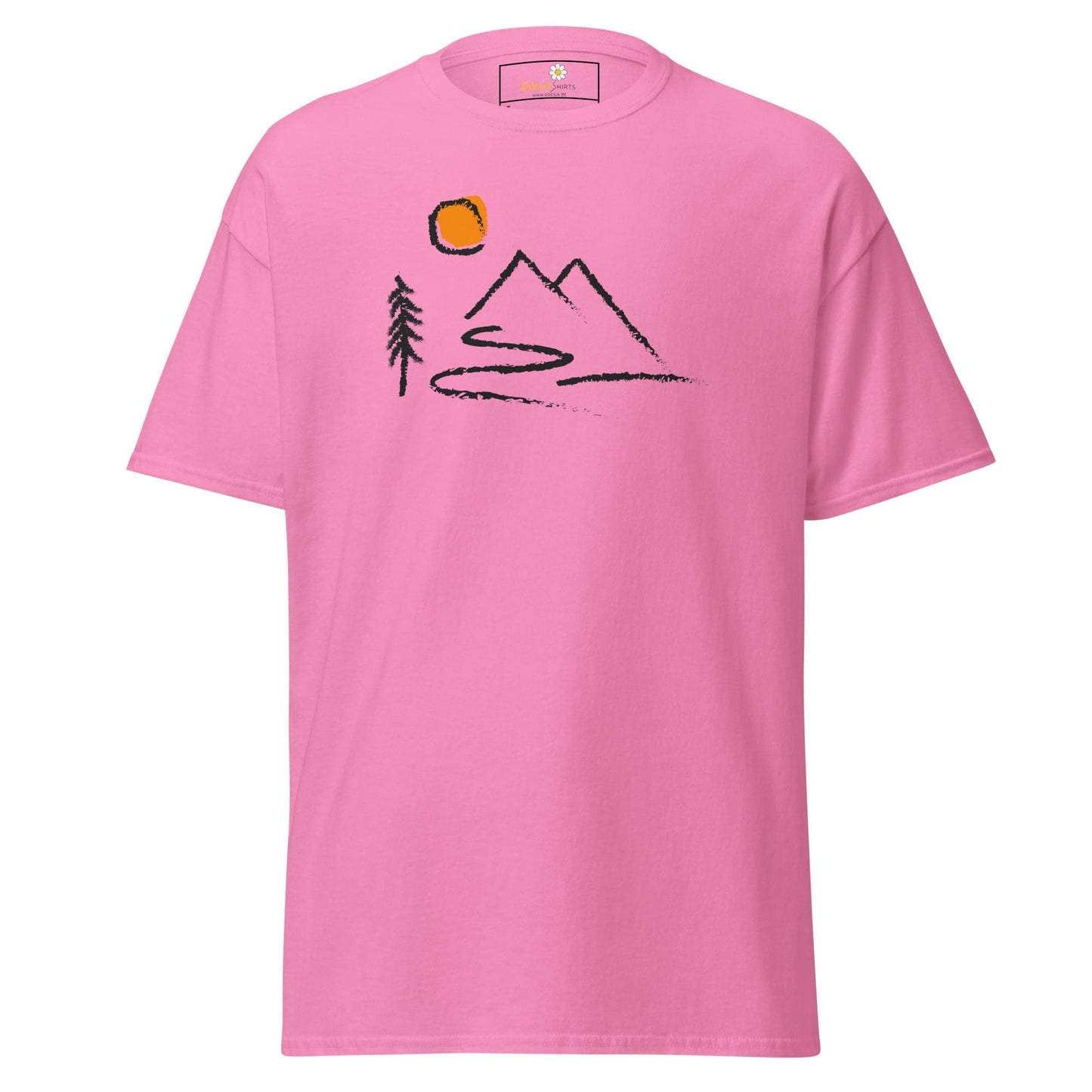 Unisex classic t-shirt - ADVENTURE OUTDOORS FUN - REGULAR - Azalea / S