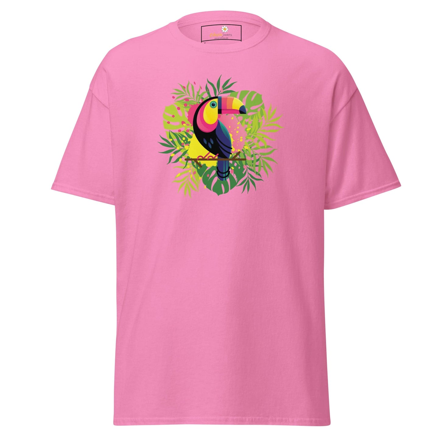 Unisex classic t-shirt - WILDLIFE PARADISE TOUCAN - REGULAR - Azalea / S