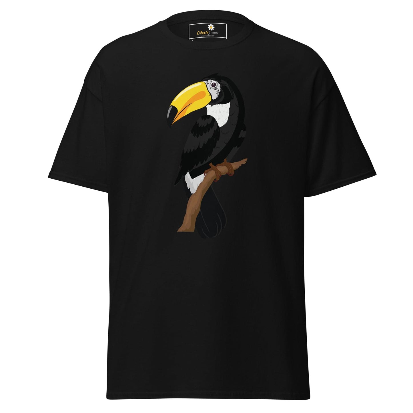 Unisex classic t-shirt - WILD LIFE TOUCAN BIRD - REGULAR - Black / S
