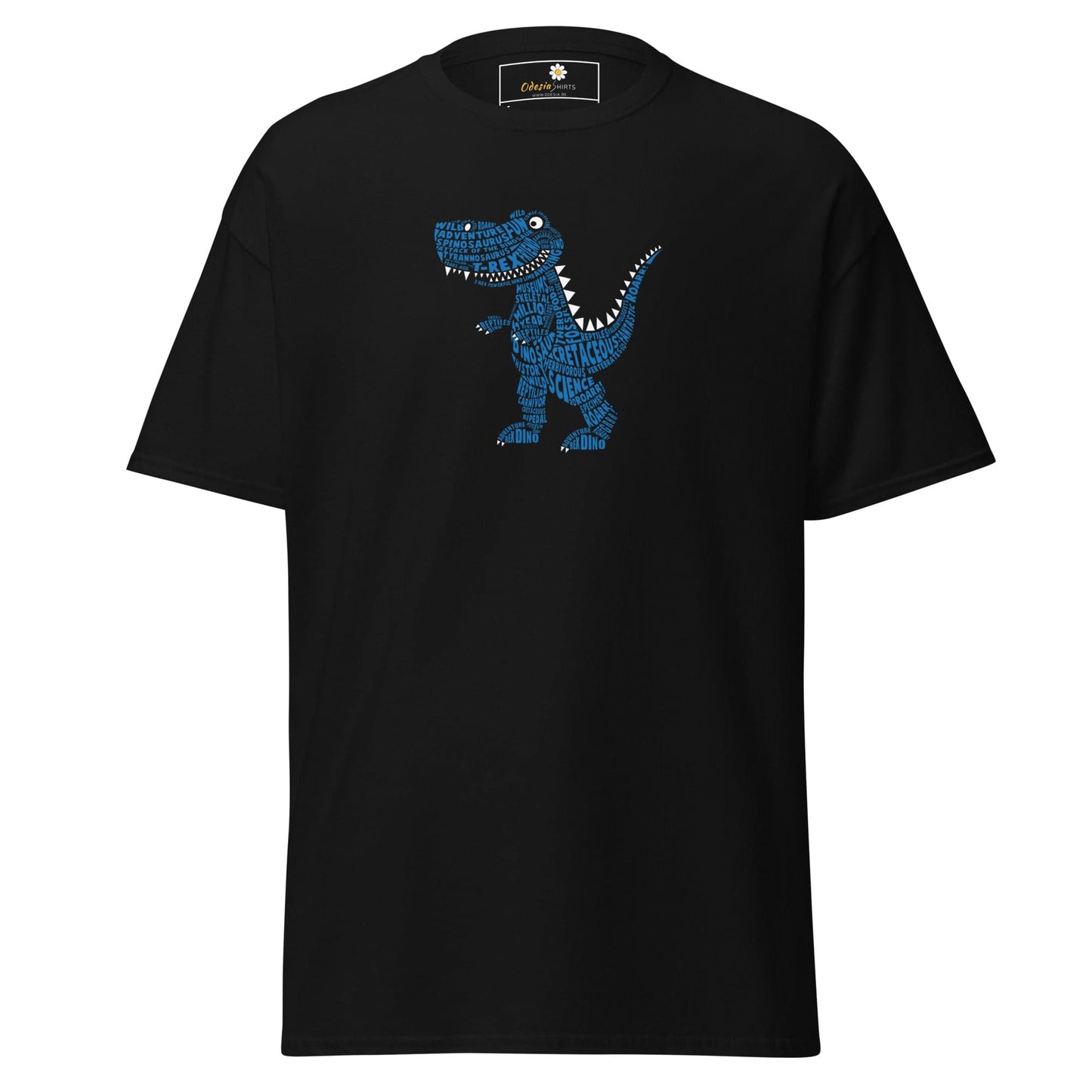 Unisex classic t-shirt - FUN LITTLE DINO - REGULAR - Black / S
