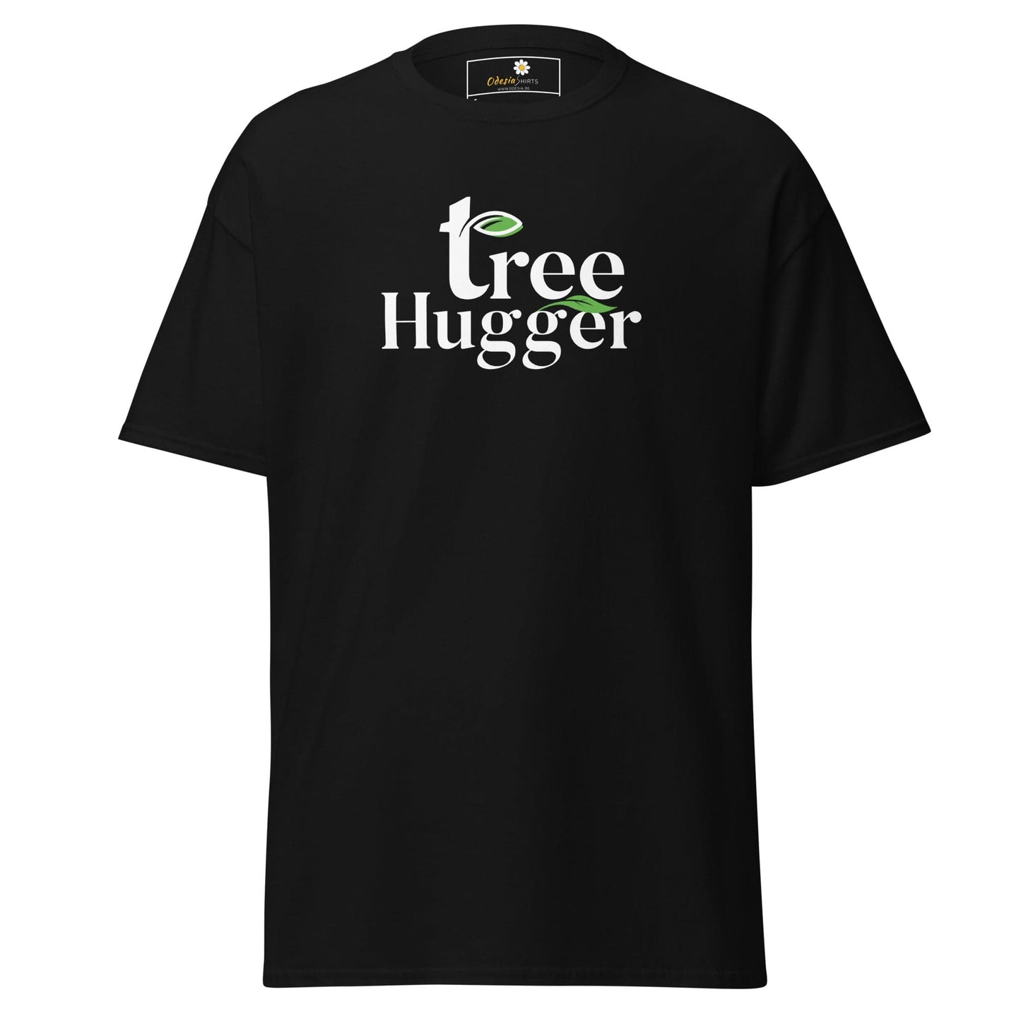 Unisex classic t-shirt - ECOLOGY TREE HUGGER - REGULAR - Black / S