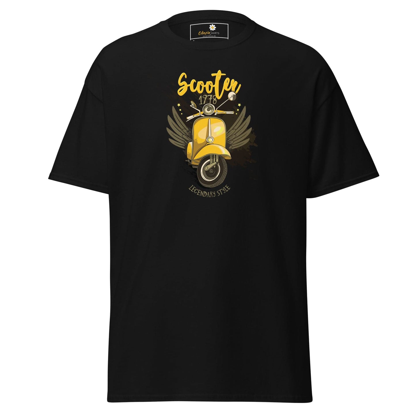 Unisex classic t-shirt - VINTAGE SCOOTER 1978 - REGULAR - Black / S