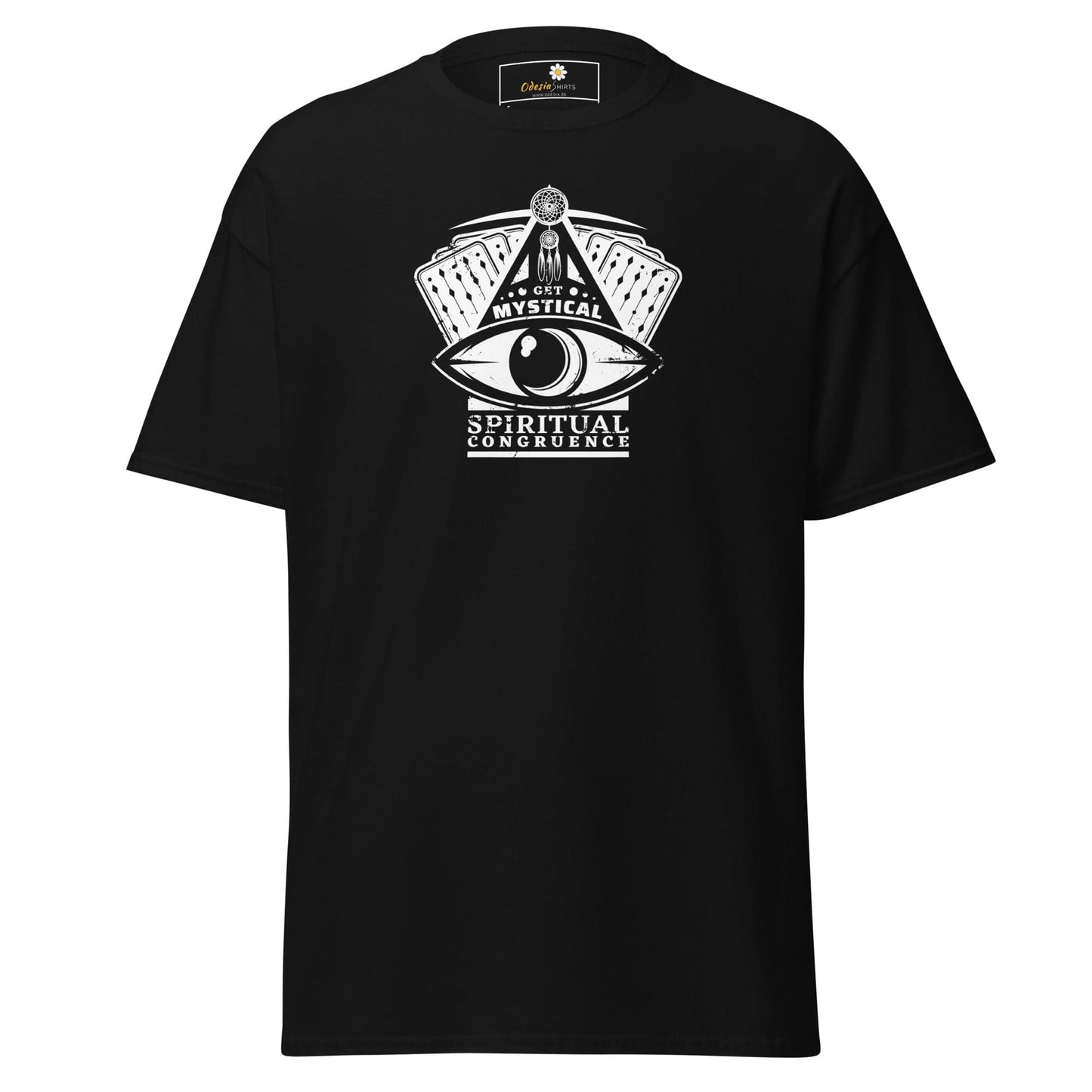 Unisex classic t-shirt - MYSTIC CARDS EYE - REGULAR - Black / S