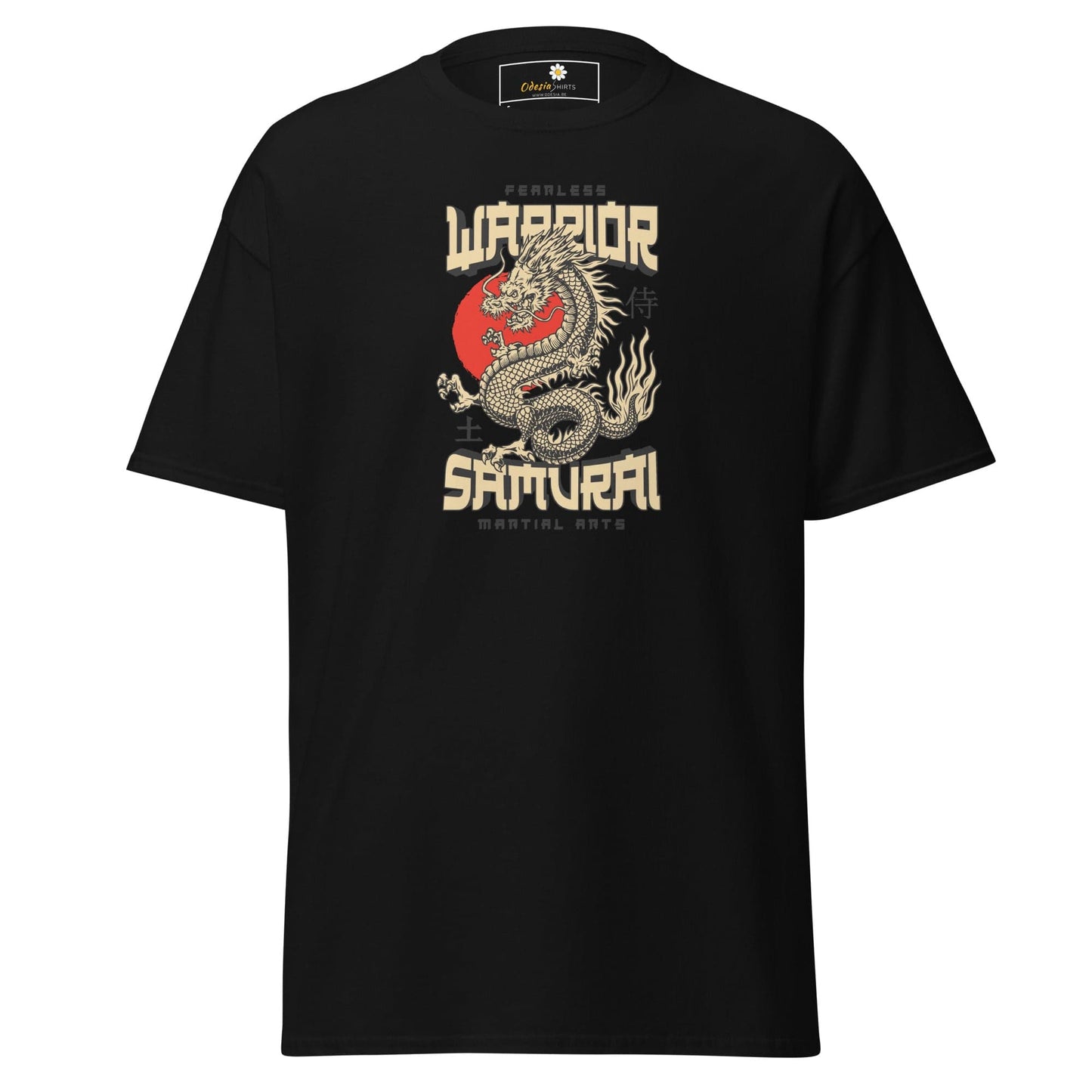 Unisex classic t-shirt - MYSTIC FEARLESS DRAGON - REGULAR - Black / S