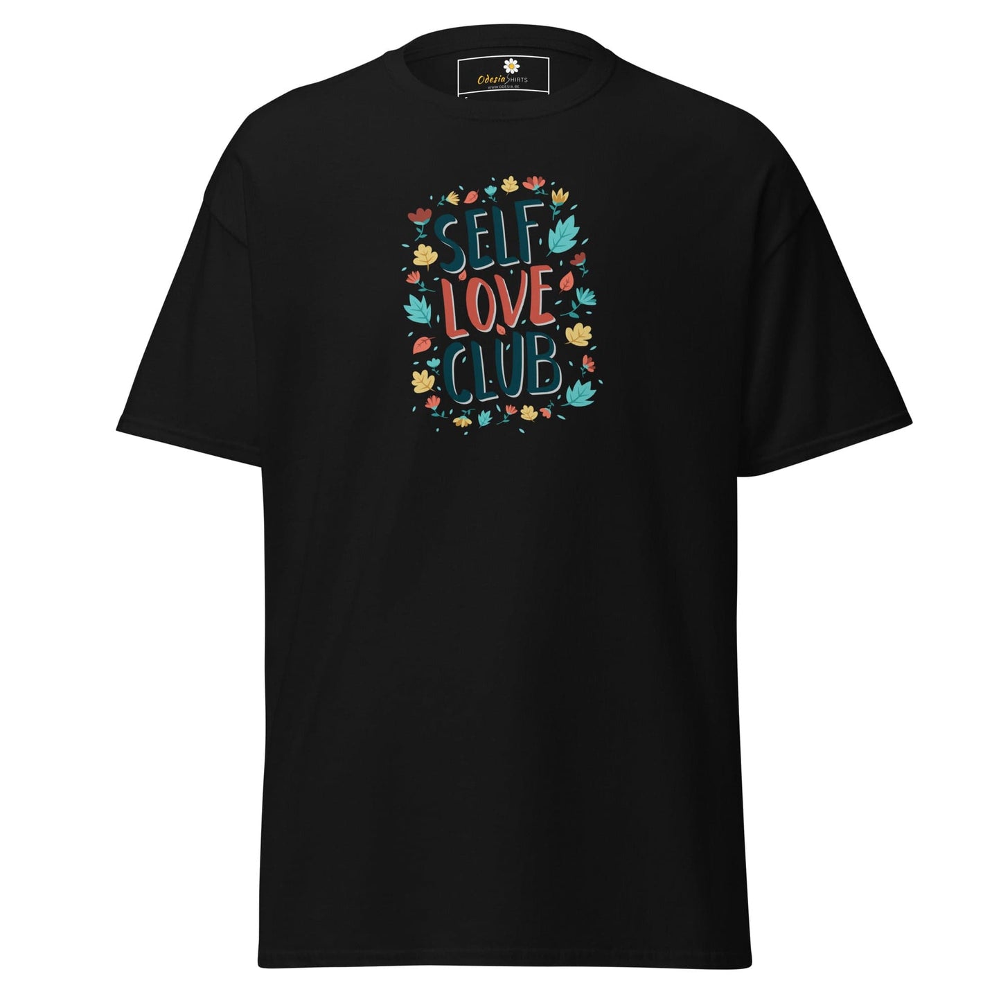 Unisex classic t-shirt - POSITIVE SELF LOVE CLUB - REGULAR - Black / S
