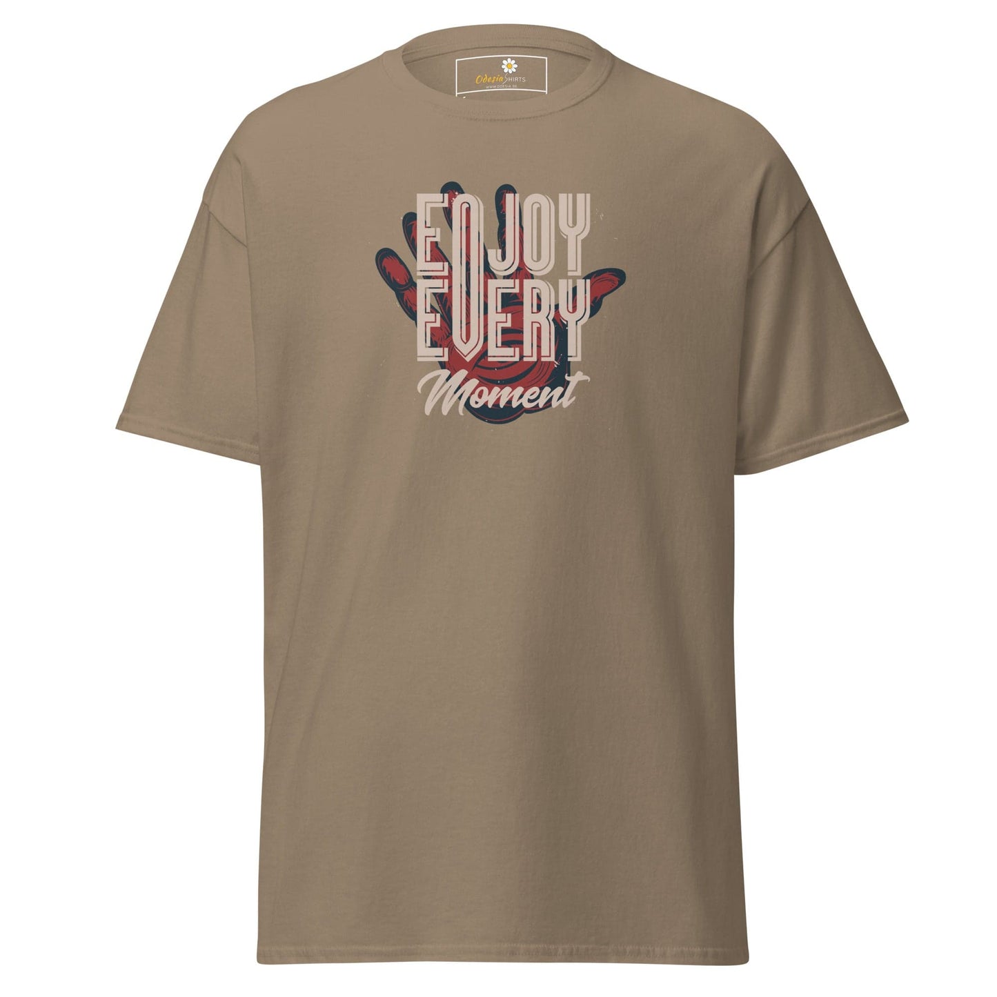 Unisex classic t-shirt - FANTASY ENJOY EVERY MOMENT - REGULAR - Brown Savana / S