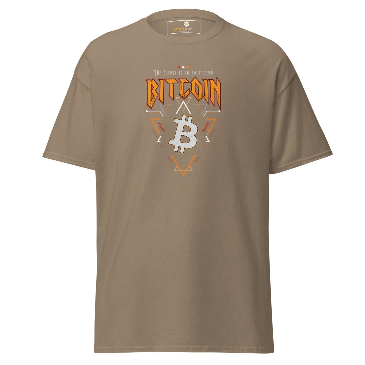 Unisex classic t-shirt - MISC BITCOIN YOUR FUTURE - REGULAR - Brown Savana / S