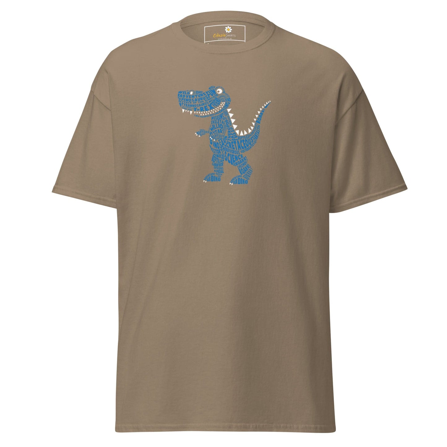 Unisex classic t-shirt - FUN LITTLE DINO - REGULAR - Brown Savana / S