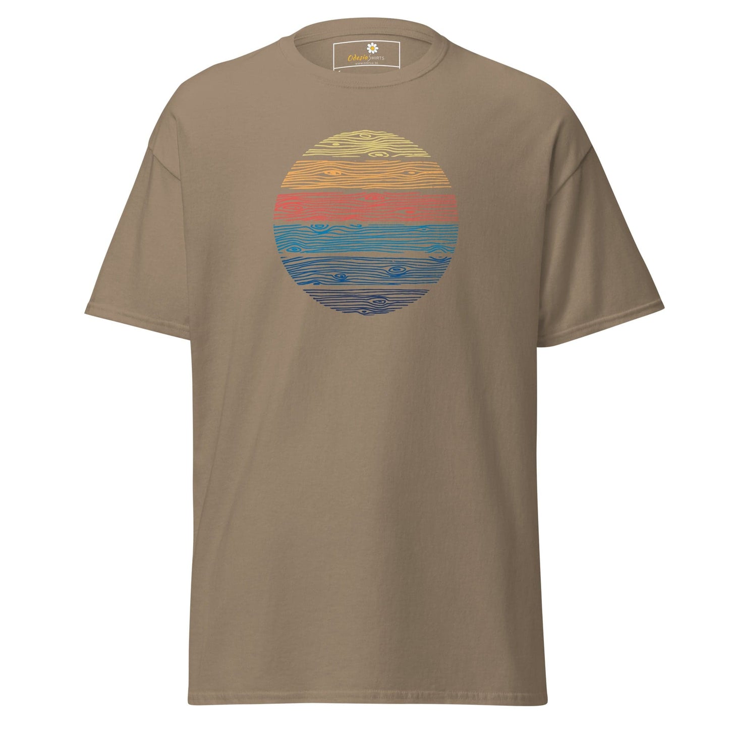 Unisex classic t-shirt - MISC COLOR CIRCLE - REGULAR - Brown Savana / S