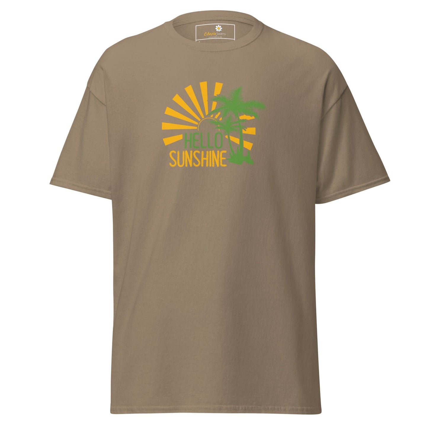 Unisex classic t-shirt - SUMMER HELLO SUNSHINE - REGULAR - Brown Savana / S