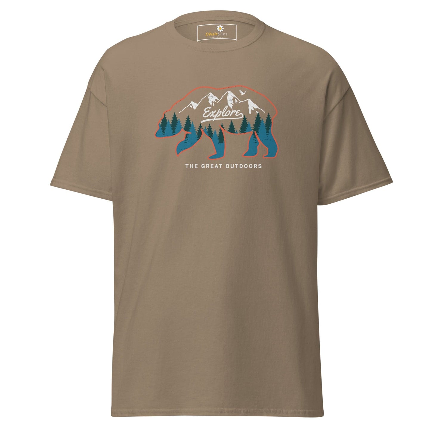 Unisex classic t-shirt ADVENTURE GREAT OUTDOORS - REGULAR - Brown Savana / S