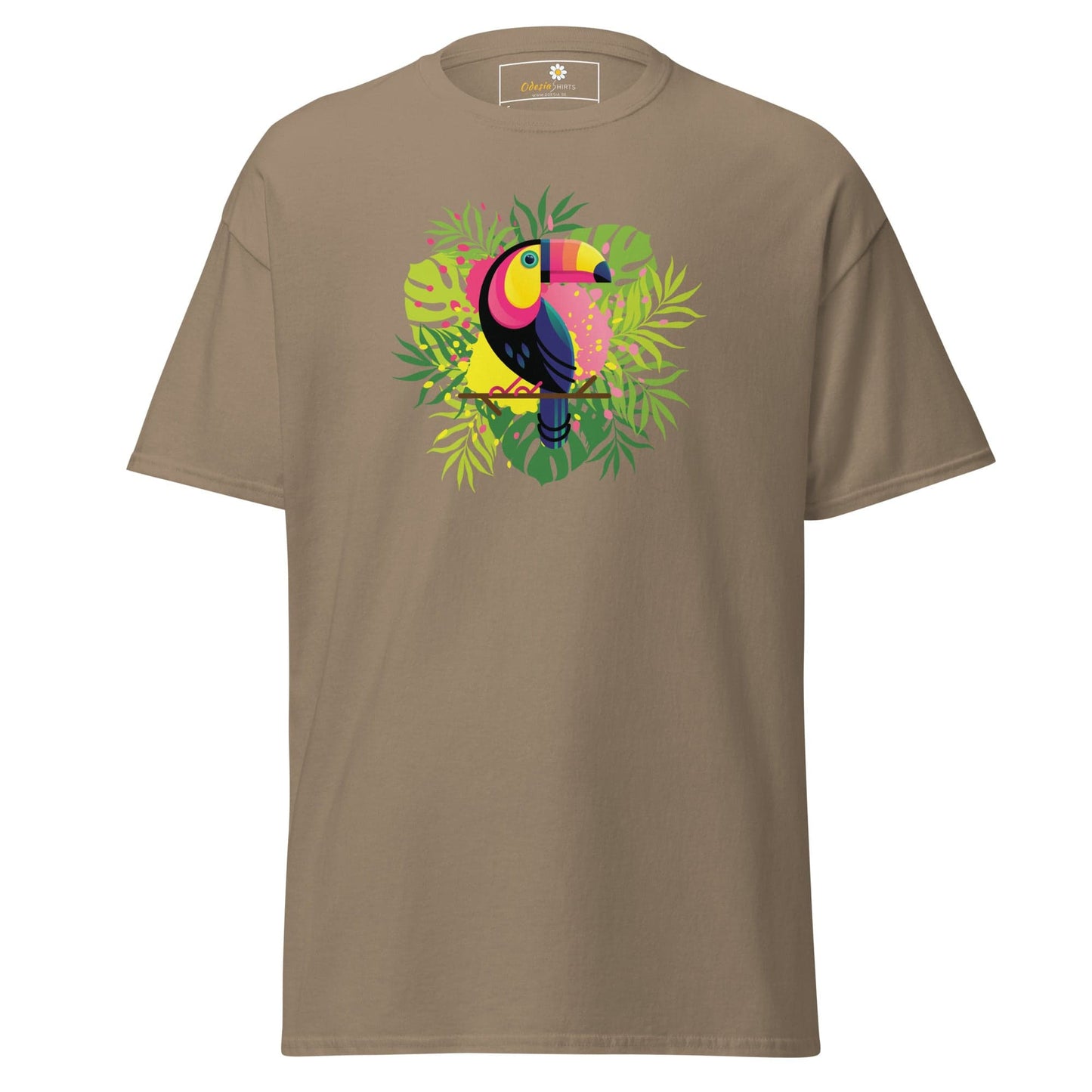 Unisex classic t-shirt - WILDLIFE PARADISE TOUCAN - REGULAR - Brown Savana / S