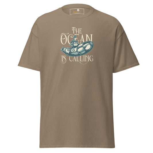 Unisex classic t-shirt - SEALIFE THE OCEAN IS CALLING - REGULAR - Brown Savana / S