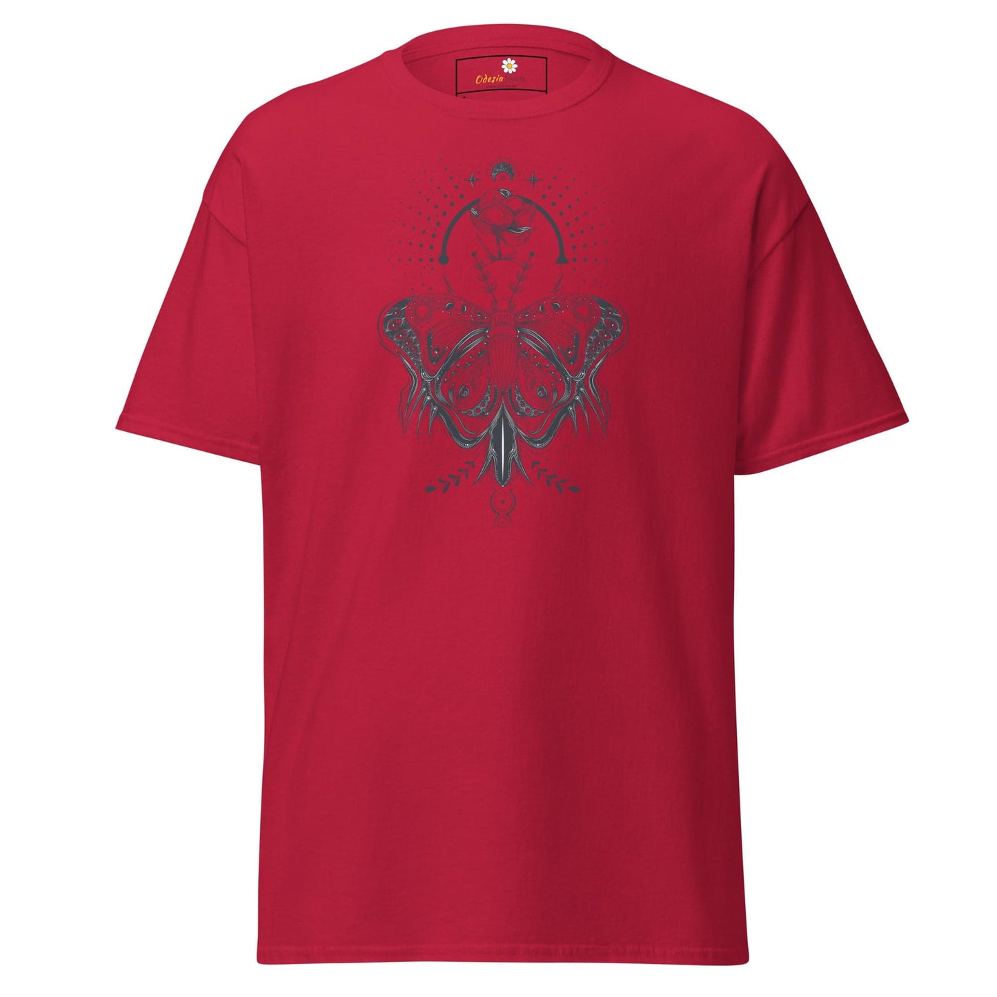 Unisex classic t-shirt - MYSTIC BUTTERFLY - REGULAR - Cardinal / S
