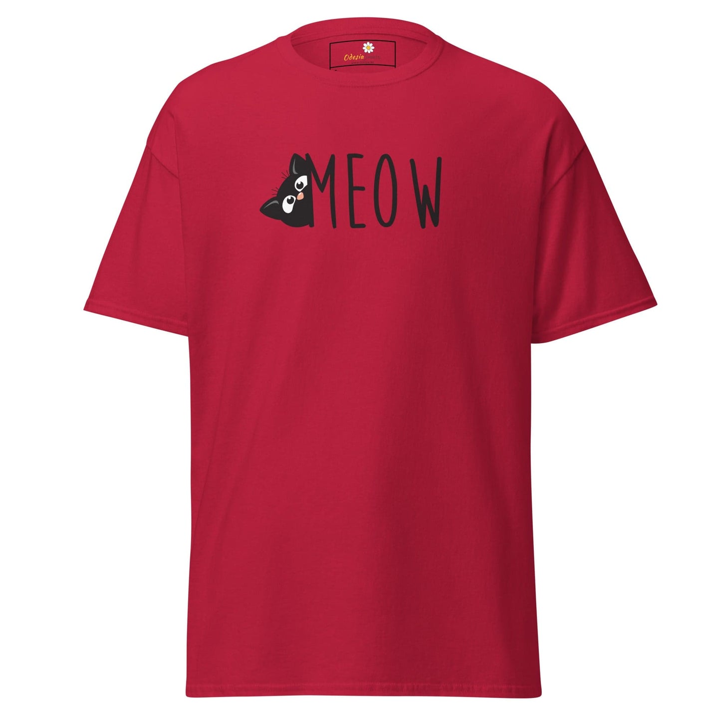 Unisex classic t-shirt - ANIMALS CAT MEOW - REGULAR - Cardinal / S
