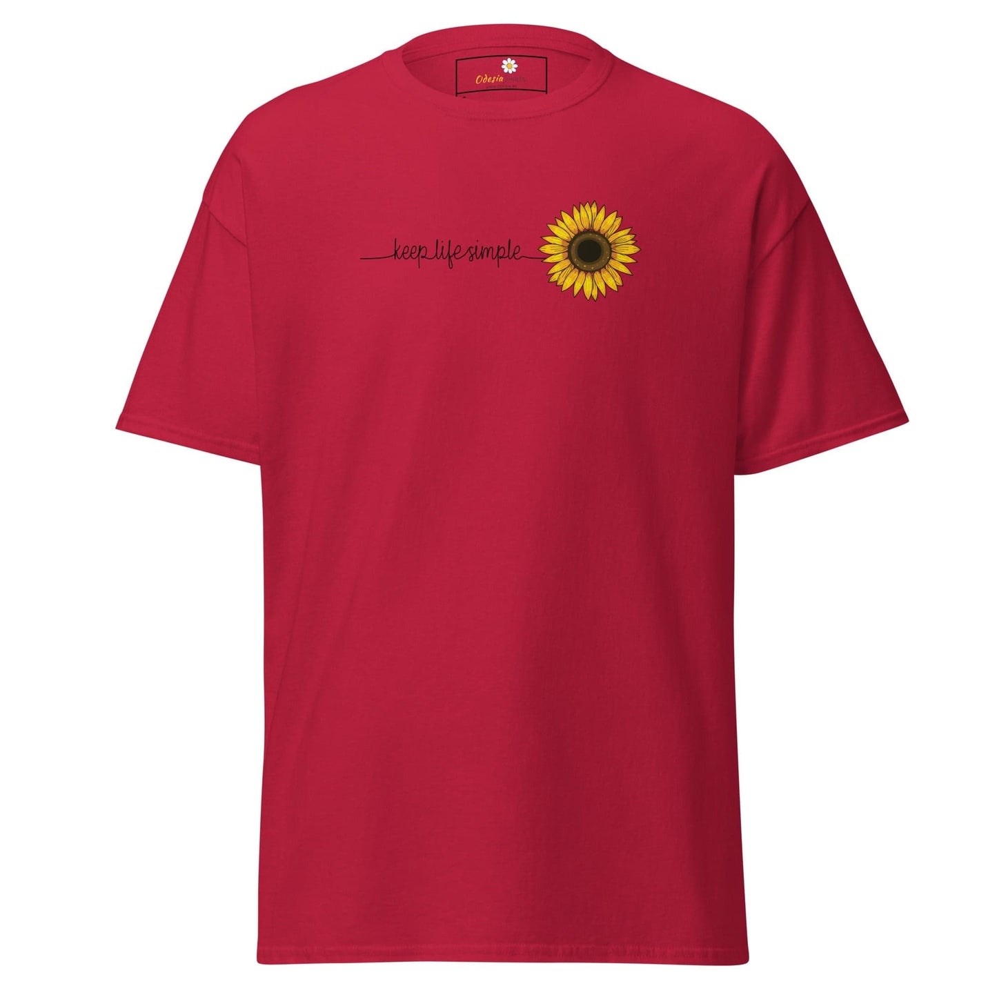 Unisex classic t-shirt - NATURE LIFE SIMPLE FLOWER - REGULAR - Cardinal / S