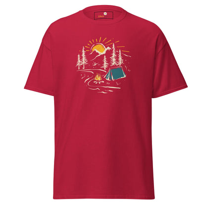 Unisex classic t-shirt - ADVENTURE CAMPFIRE CIRCLE - REGULAR - Cardinal / S