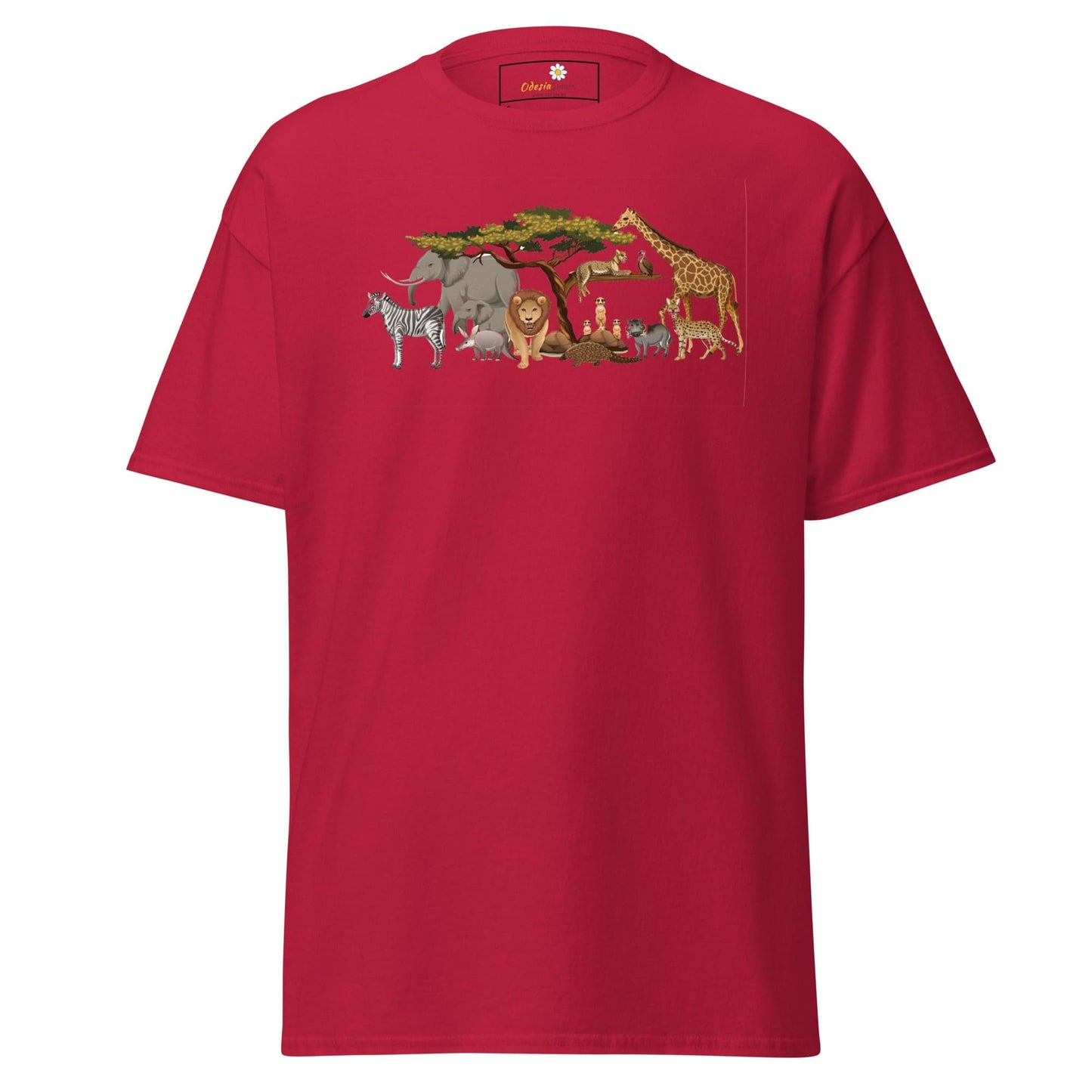 Unisex classic t-shirt - WILD LIFE ANIMALS - REGULAR - Cardinal / S