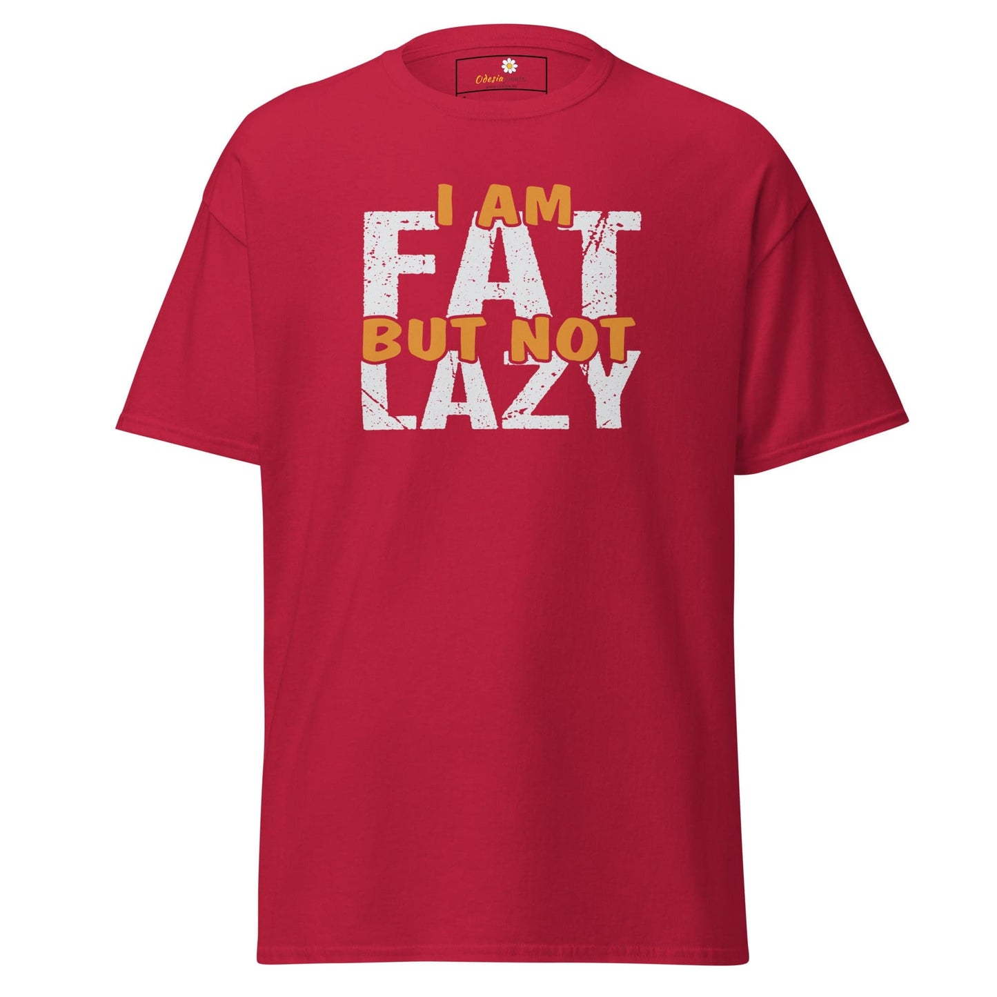 Unisex classic t-shirt - FUN FAT NOT LAZY - REGULAR - Cardinal / S