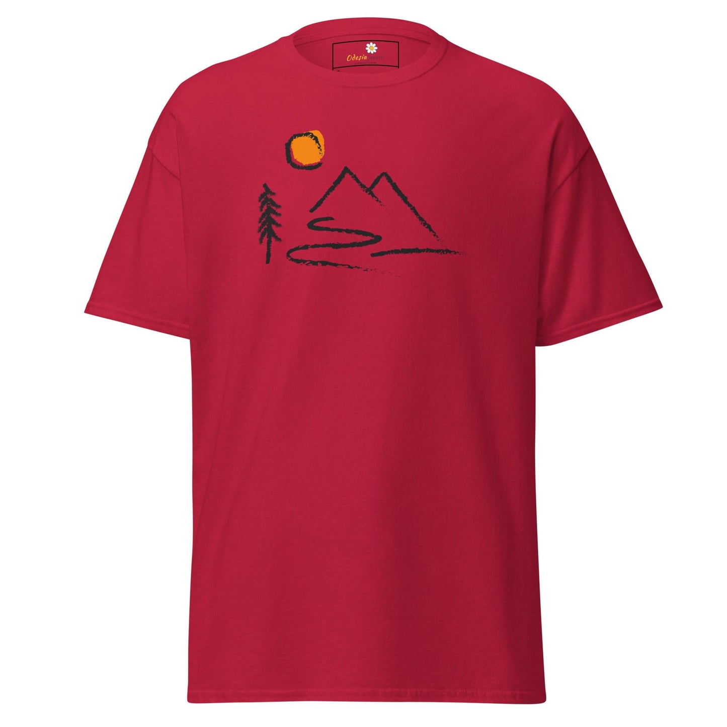 Unisex classic t-shirt - ADVENTURE OUTDOORS FUN - REGULAR - Cardinal / S