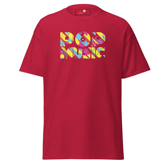Unisex classic t-shirt - MUSIC POP VINTAGE - REGULAR - Cardinal / S