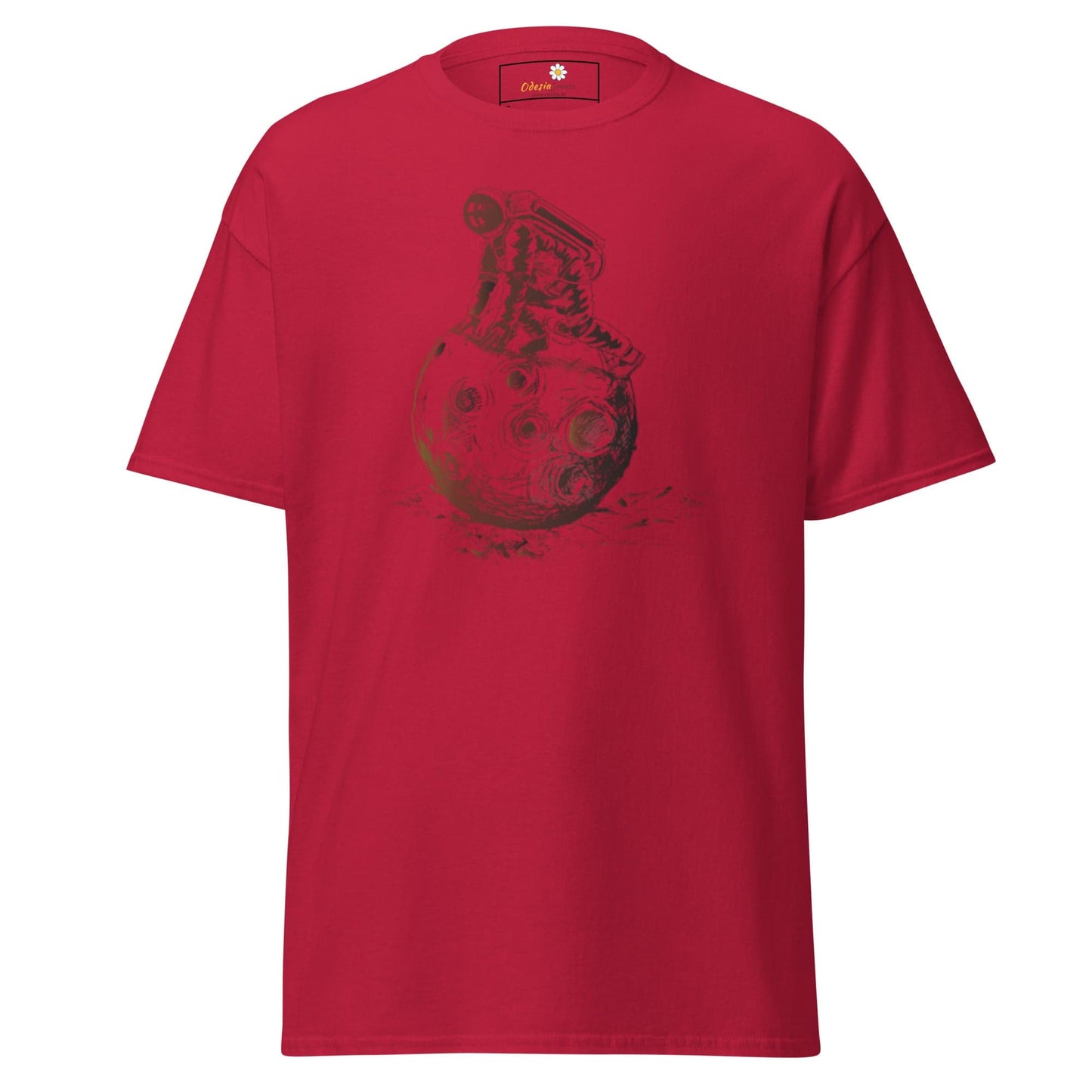Unisex classic t-shirt - ASTRONAUT PLAYING SPACE - REGULAR - Cardinal / S