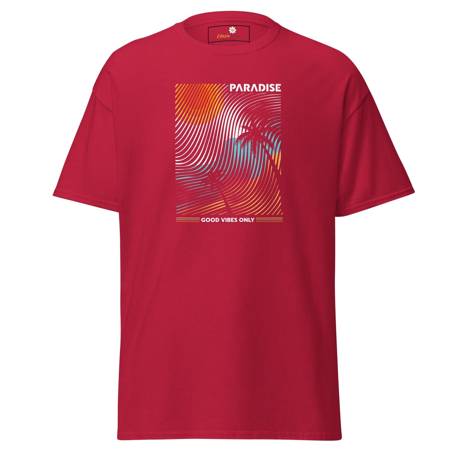Unisex classic t-shirt - SUMMER PARADISE COLORFULL - REGULAR - Cardinal / S