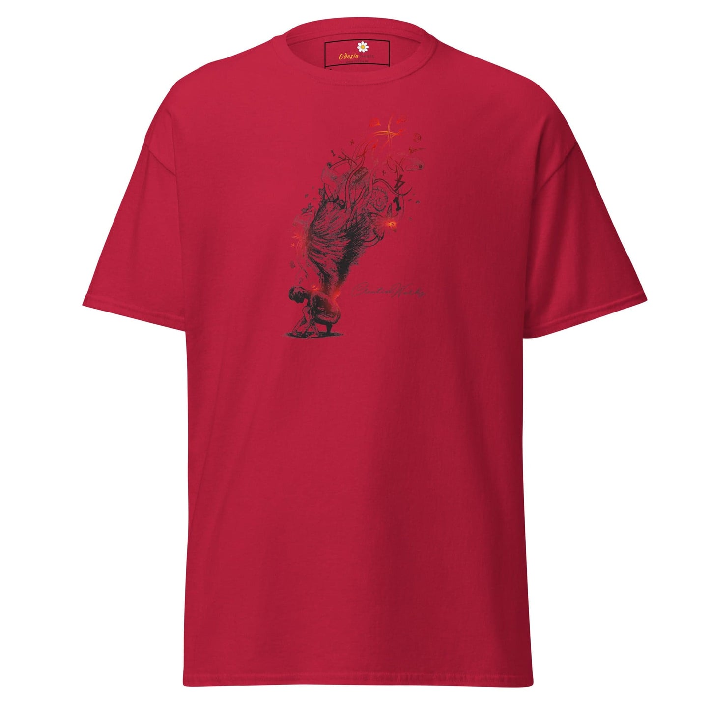 Unisex classic t-shirt - FANTASY ANGEL GLORY - REGULAR - Cardinal / S