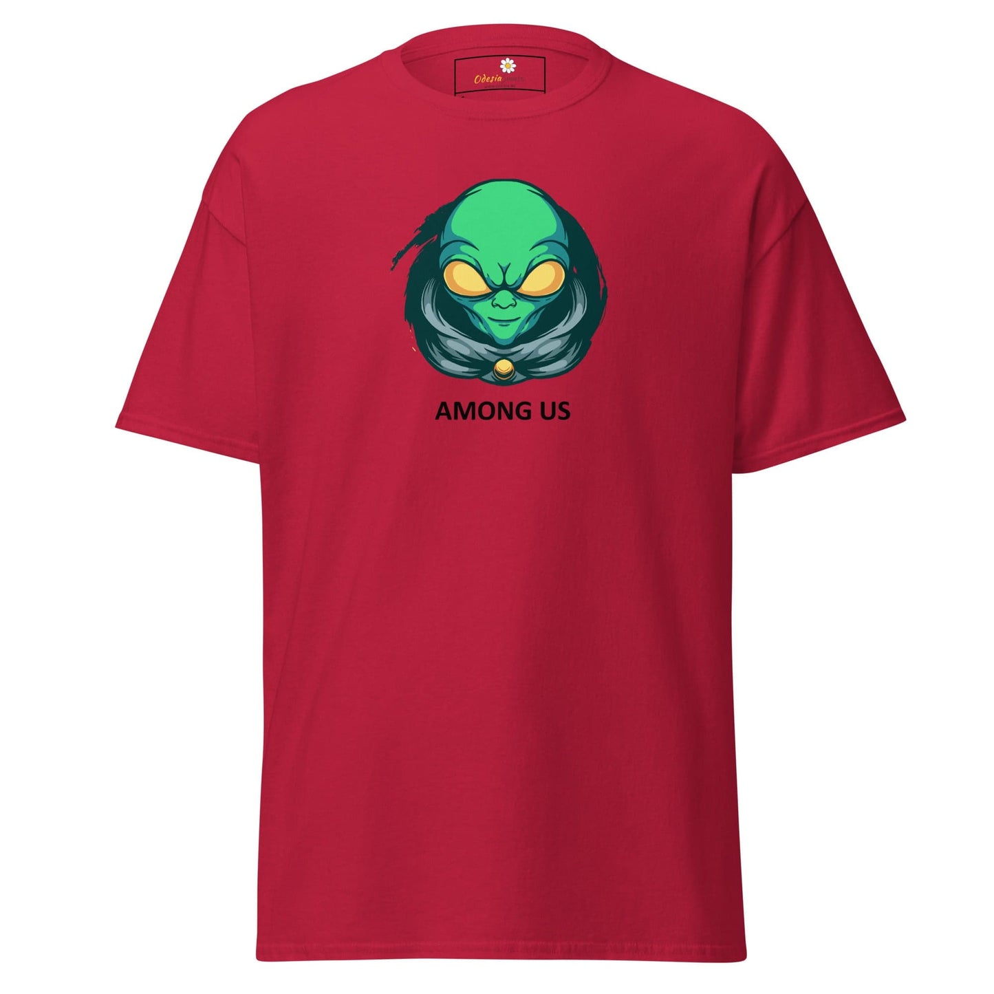 Unisex classic t-shirt - SPACE ALIEN AMONG US - REGULAR - Cardinal / S