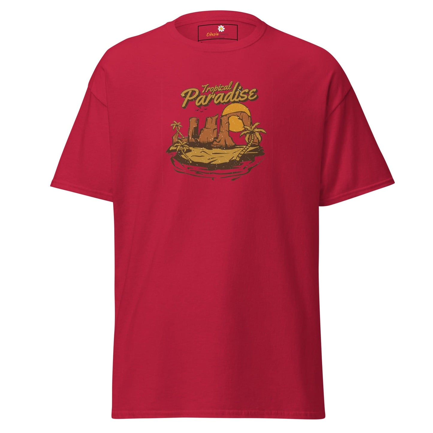 Unisex classic t-shirt - SUMMER TROPICAL PARADISE - REGULAR - Cardinal / S