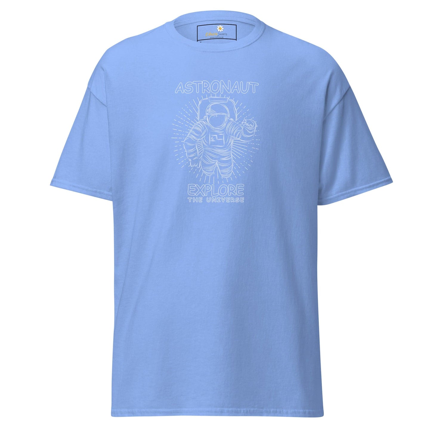 Unisex classic t-shirt - ASTRONAUT EXPLORE UNIVERSE - REGULAR - Carolina Blue / S
