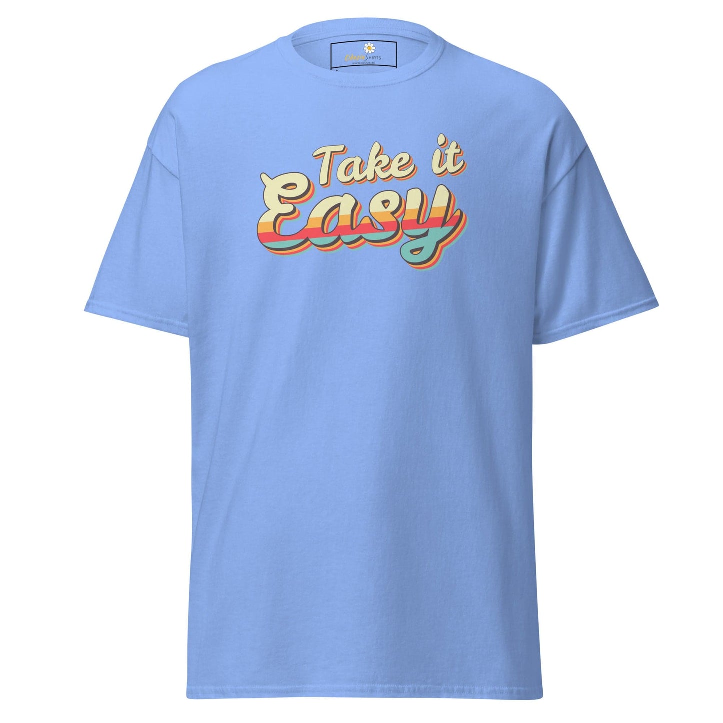 Unisex classic t-shirt - TEXT TAKE IT EASY - REGULAR - Carolina Blue / S