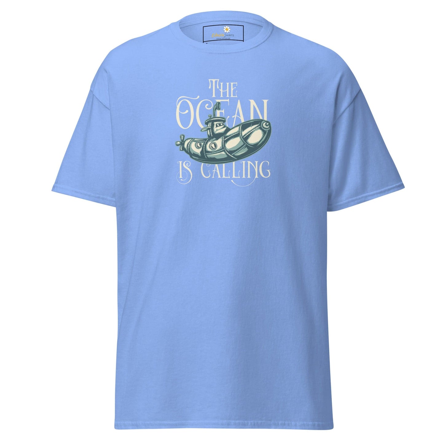Unisex classic t-shirt - SEALIFE THE OCEAN IS CALLING - REGULAR - Carolina Blue / S