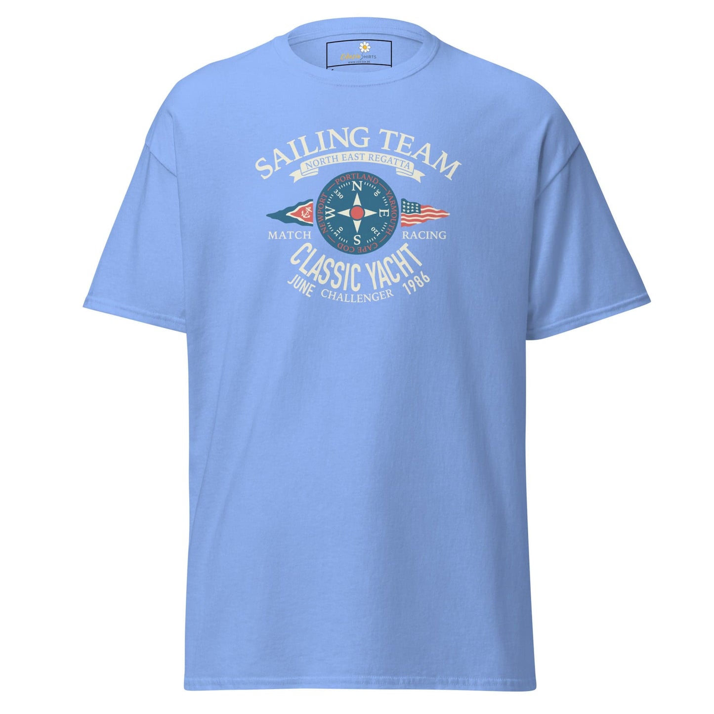 Light blue T-shirt for men and women in S to XL sizes from T-SHIRT DESIGN TEE collection