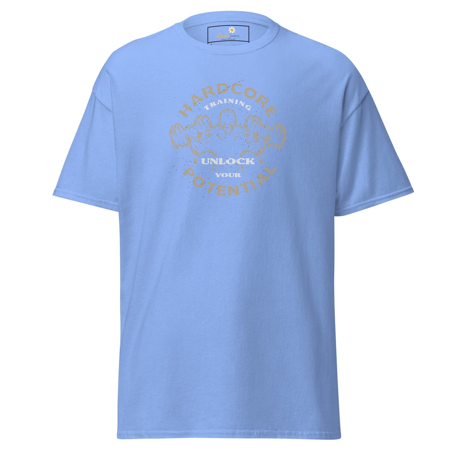 Unisex classic t-shirt - SPORT HARDCORE TRAINING - REGULAR - Carolina Blue / S