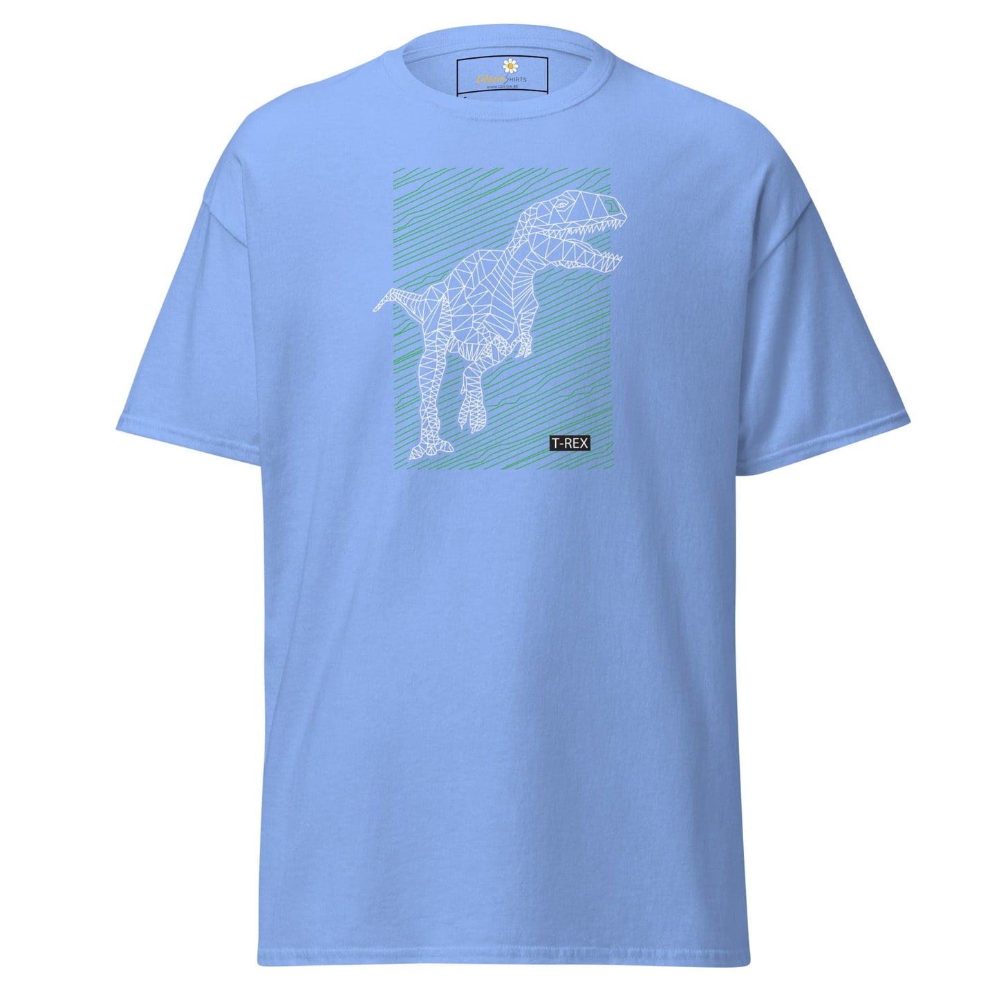 Unisex classic t-shirt - WILD LIFE TREX DINOSAURUS - REGULAR - Carolina Blue / S