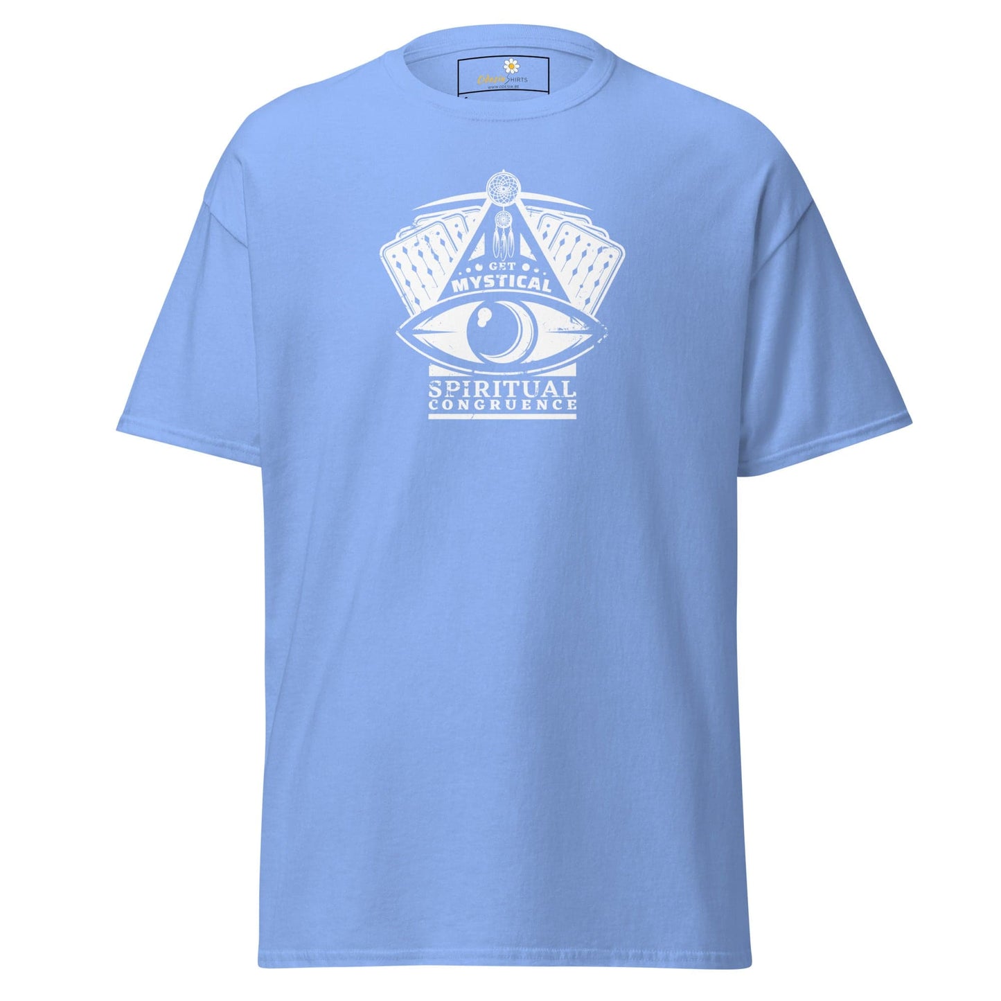 Unisex classic t-shirt - MYSTIC CARDS EYE - REGULAR - Carolina Blue / S