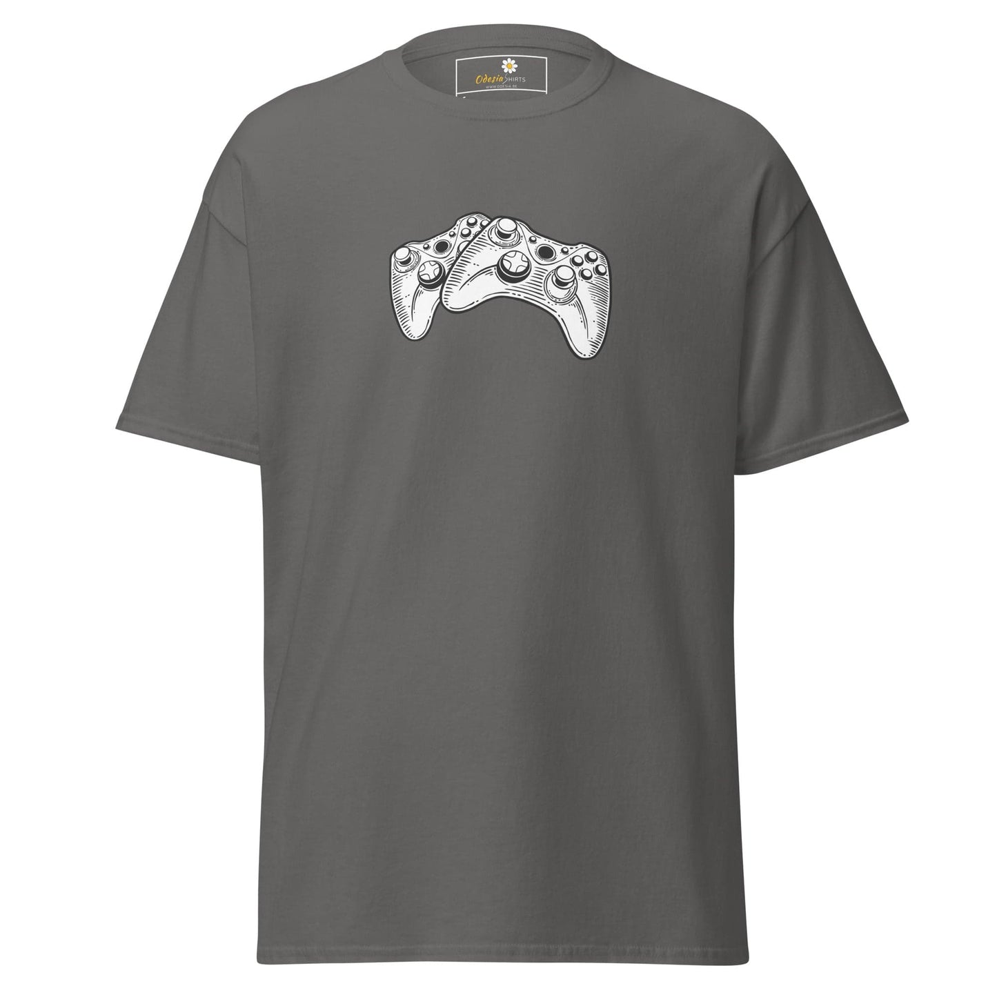 Unisex classic t-shirt - GAMERS CONTROLLERS - REGULAR - Charcoal / S