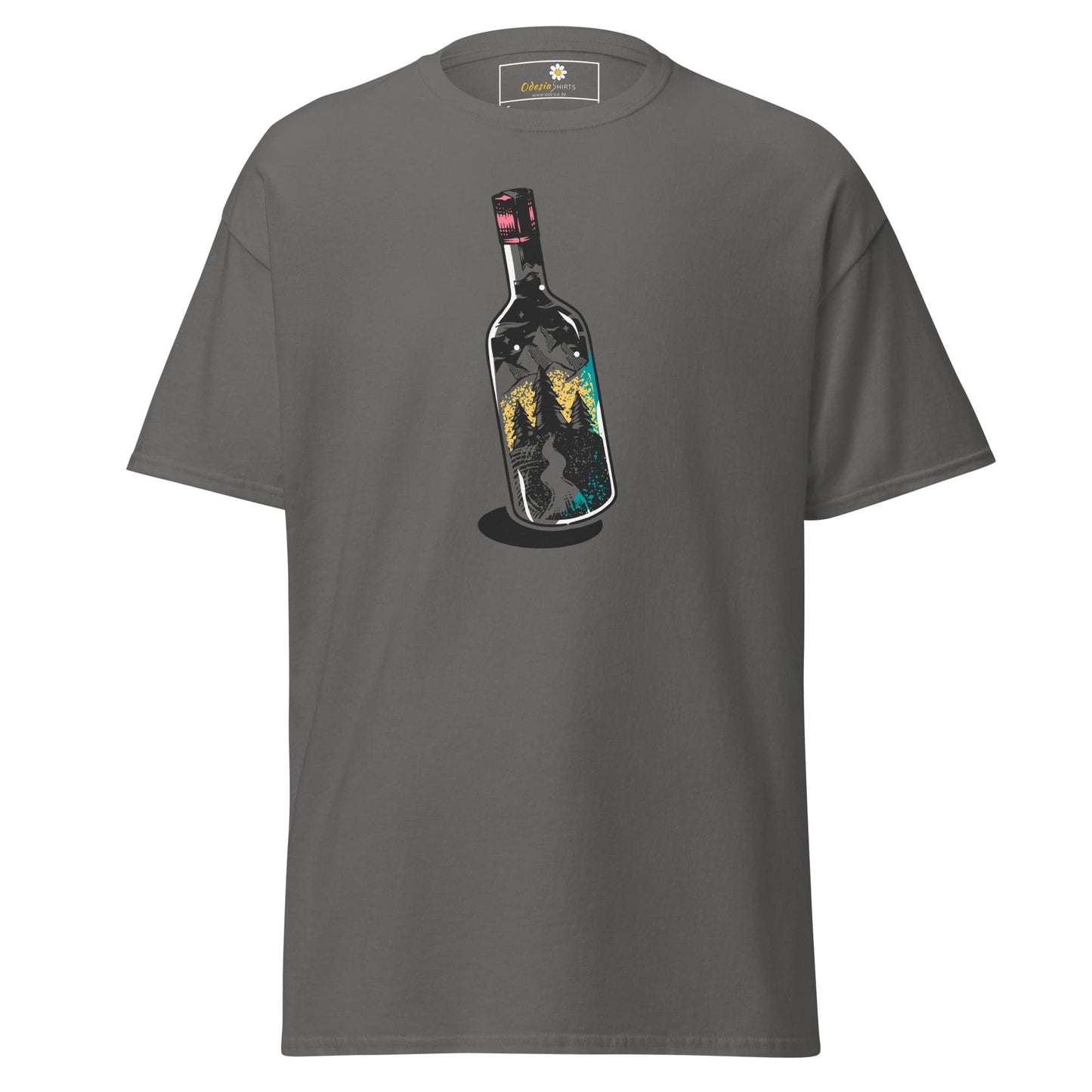 Unisex classic t-shirt - FANTASY LIGHT BOTTLE - REGULAR - Charcoal / S