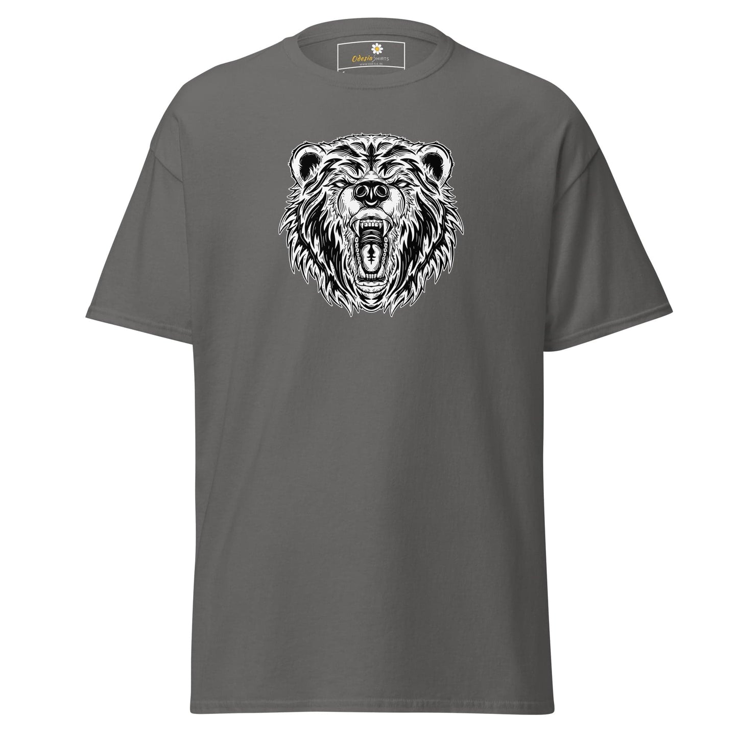 Unisex classic t-shirt - WILD LIFE BEAR - REGULAR - Charcoal / S