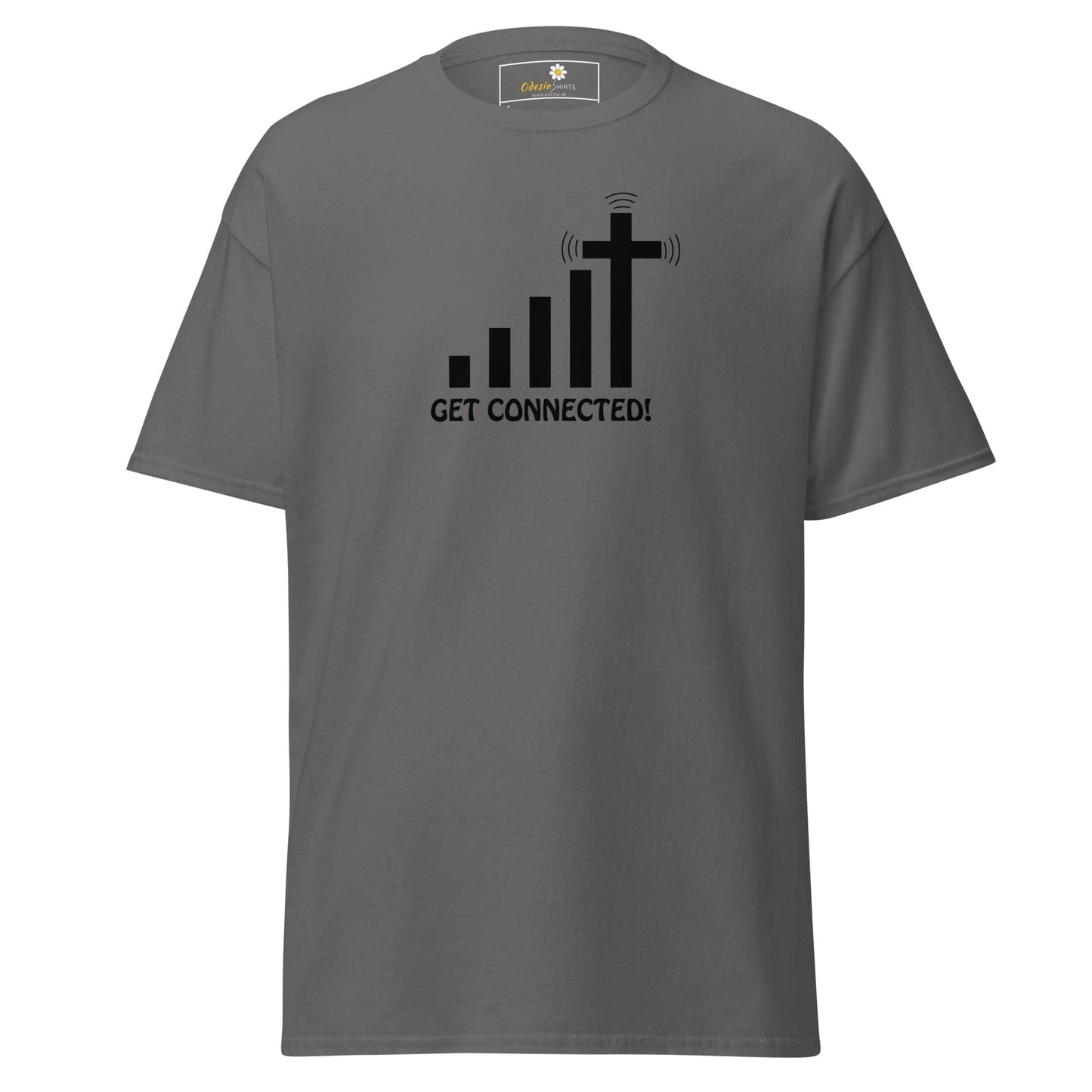 Unisex classic t-shirt - SPIRITUAL GET CONNECTED - REGULAR - Charcoal / S